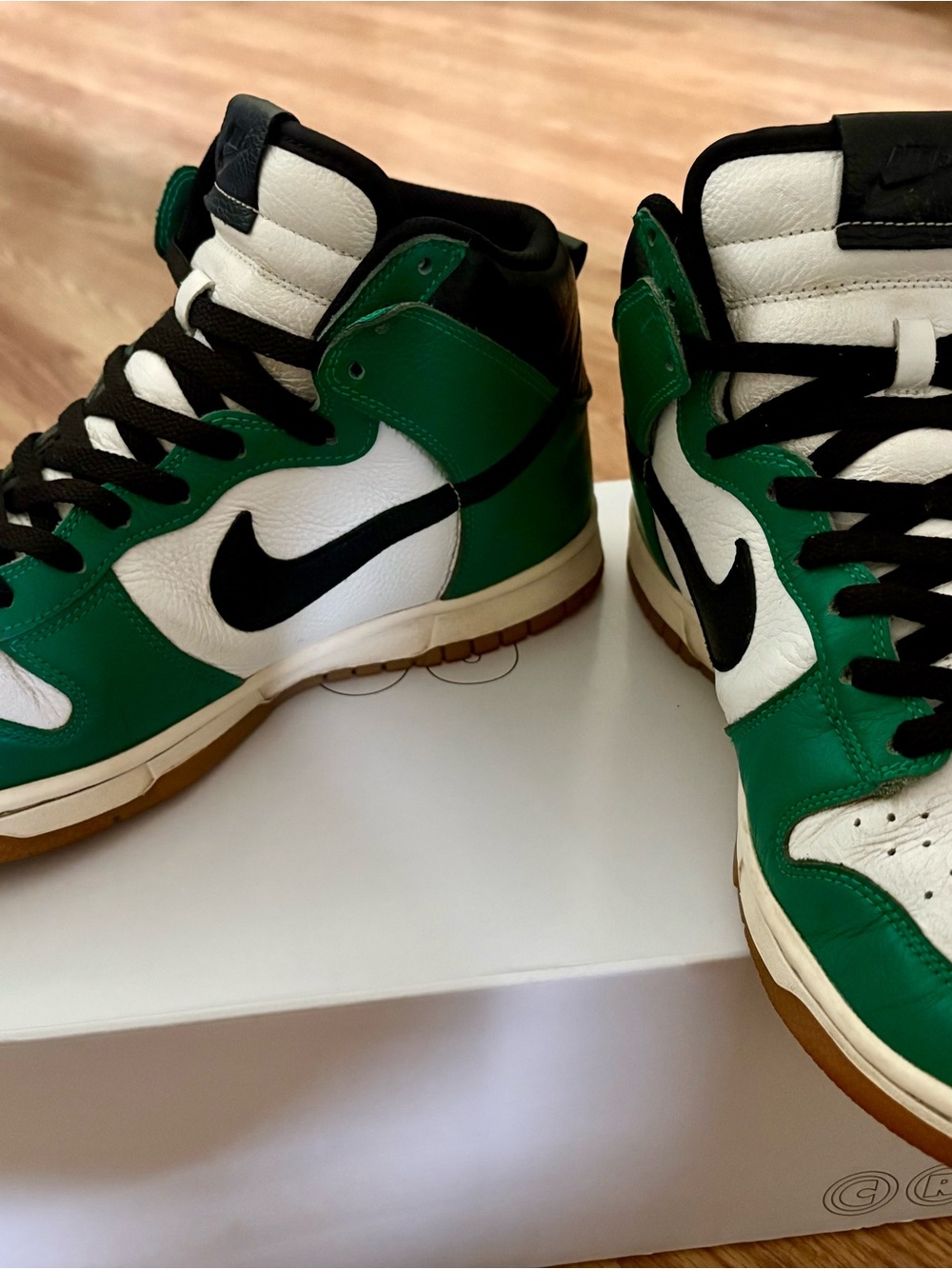Nike Men’s High-Top Sneakers in Green/White/Black